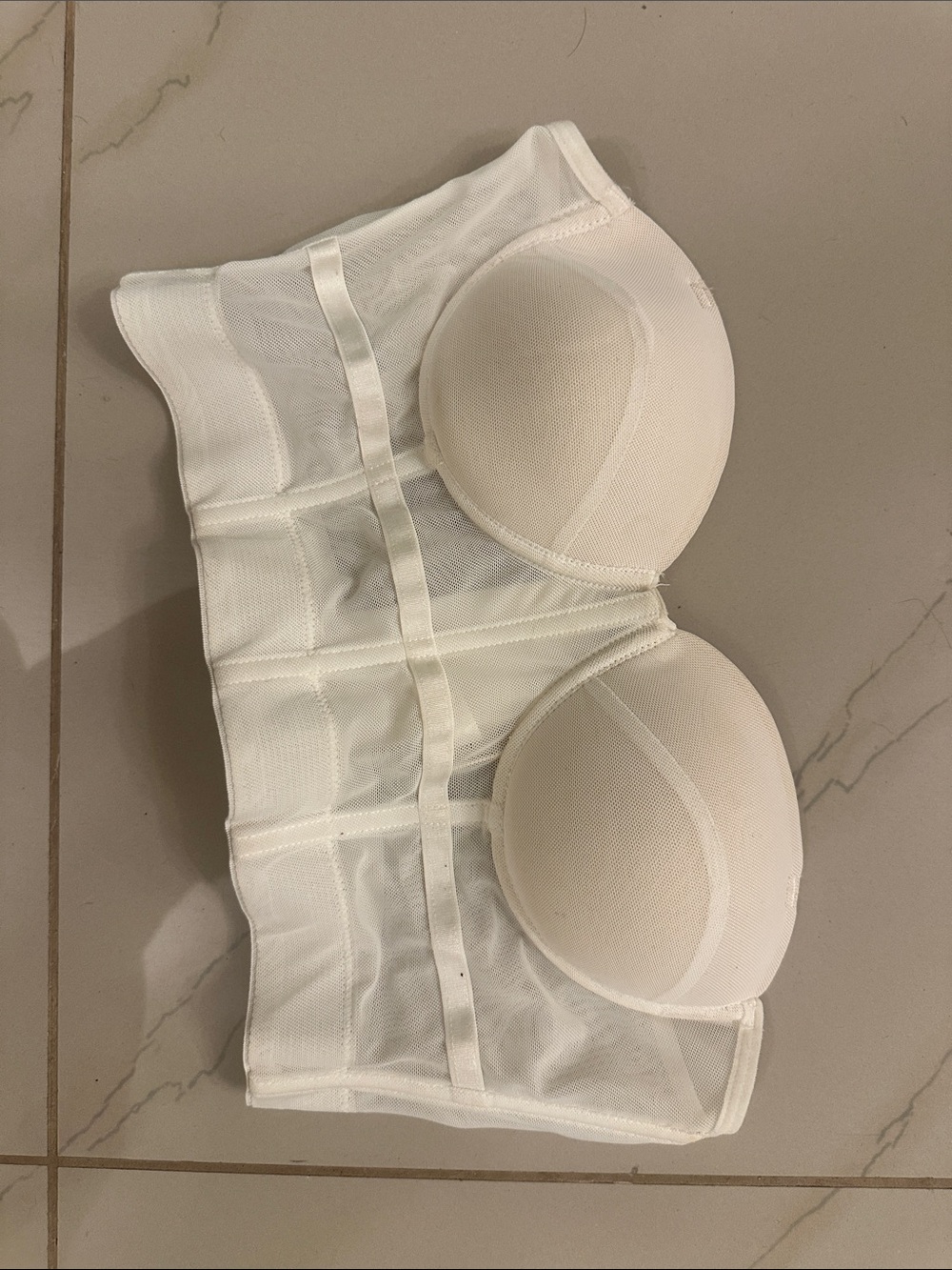 Women’s Longline Strapless Bra - White